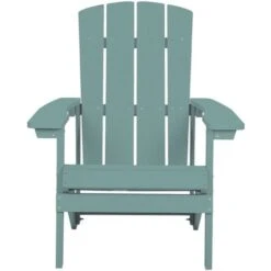 Silla De Jardín Turquesa De Madera Sintética Resistente A La Intemperie Estilo Moderno Adirondack -Mano Mano Ventas 17401564 4