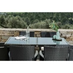 Muebles De Jardín COMEDOR Comedor Washington 6 Plazas 6 Sillones, 1 Mesa De Comedor Ratán Sintético KieferGarden -Mano Mano Ventas 17650168 5