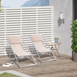 OUTSUNNY Conjunto De 2 Tumbonas Plegables Con Respaldo Regulable En 5 Posiciones Y Reposacabezas Acolchado Incorporado 58x96,5x91,5 Cm 7 OUTSUNNY Conjunto De 2 Tumbonas Plegables Con Respaldo Regulable En 5 Posiciones Y Reposacabezas Acolchado Incorporado 58x96,5x91,5 Cm -Mano Mano Ventas 18033739 3