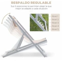 OUTSUNNY Conjunto De 2 Tumbonas Plegables Con Respaldo Regulable En 5 Posiciones Y Reposacabezas Acolchado Incorporado 58x96,5x91,5 Cm 9 OUTSUNNY Conjunto De 2 Tumbonas Plegables Con Respaldo Regulable En 5 Posiciones Y Reposacabezas Acolchado Incorporado 58x96,5x91,5 Cm -Mano Mano Ventas 18033739 5