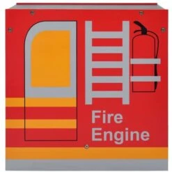 Mesa Y Sillas Infantiles 3 Pzas Madera Forma De Camión Bomberos VidaXL -Mano Mano Ventas 18303146 5