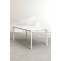 Mesa De Jardín Extensible Rectangular En Aluminio (180-240x100 Cm) Starmi SKLUM Blanco -Mano Mano Ventas 18363039 3