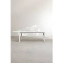 Mesa De Jardín Extensible Rectangular En Aluminio (180-240x100 Cm) Starmi SKLUM Blanco -Mano Mano Ventas 18363039 5