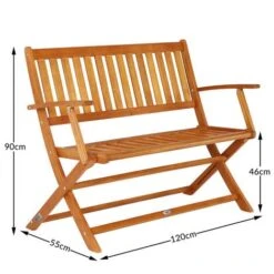 Deuba Banco De Jardín Plegable De Madera De Eucalipto Con Certificado FSC® Para Jardín Terraza Patio Balcón -Mano Mano Ventas 18457684 5