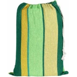 Detex Hamaca De Algodón Carga Máx De 300kg 2 Personas 320x150cm Para Jardín Terraza Camping Exterior - Color A Elegir Verde -Mano Mano Ventas 18457736 4