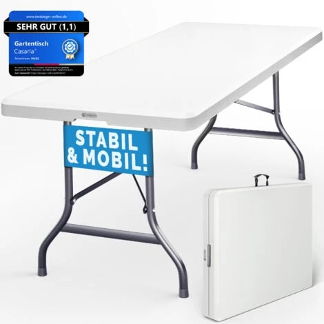 Casaria Mesa De Plástico Plegable Jardín Tipo Buffet Fiestas Para 8 Personas 183x76cm Comedor Portátil Con Asas Barbacoa Picnics12kg 1 Casaria Mesa De Plástico Plegable Jardín Tipo Buffet Fiestas Para 8 Personas 183x76cm Comedor Portátil Con Asas Barbacoa Picnics12kg