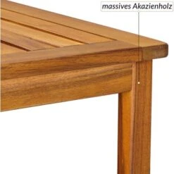 Deuba Mesa Auxiliar 45x45x45cm Mesita De Madera De Acacia Mesa De Jardín Estante Inferior Pre Aceitada -Mano Mano Ventas 18458567 4