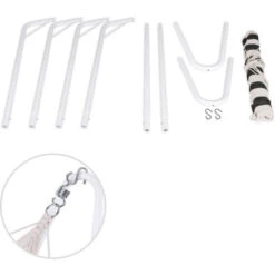 Deuba Hamaca De Algodón Con Estructura De Metal 200 X 80 Cm Para Jardín Exterior Mueble - Color A Elegir Negro -Mano Mano Ventas 18458824 5