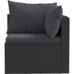 Set De Sofás De Jardín 2 Piezas Y Cojines Ratán Sintético Negro VidaXL -Mano Mano Ventas 18596076 5