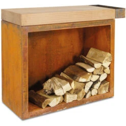 MESA DE CORTE DE TECA ALMACENAJE OFYR BUTCHER BLOCK BBS-90-TW