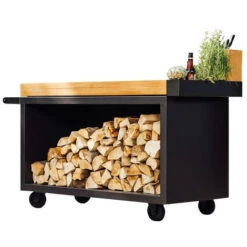 OFYR MISE EN PLACE PRO MESA DE TECA BLACK MP-B-135-PRO-TW