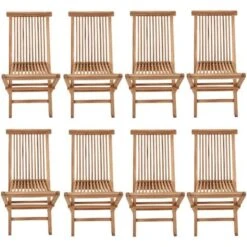 SALENTO - Sillas De Jardín Plegables De Teca - X8