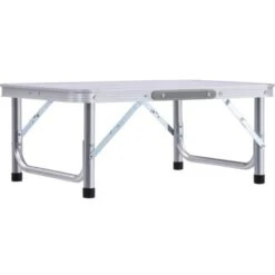 Mesa De Camping Plegable Aluminio Blanco 60x45 Cm VidaXL 7 Mesa De Camping Plegable Aluminio Blanco 60x45 Cm VidaXL -Mano Mano Ventas 18798725 3