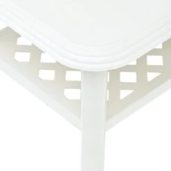 Mesa De Centro De Plástico Blanco 90x60x46 Cm VidaXL -Mano Mano Ventas 18800150 5