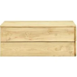 Mesa De Jardín De Madera De Pino Impregnada 75x75x31 Cm VidaXL -Mano Mano Ventas 18800707 4