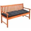 Detex Cojín Para Banco De 3 Plazas 145x45x8cm Almohadón Para Banco De Jardín Viscolástico - Varios Colores Antracita