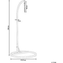 Soporte Para La Silla Colgante De Acero Con Recubrimiento En Polvo Negro Con Cadena STAN -Mano Mano Ventas 18965628 3