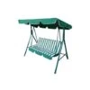 Balancin Jardin 170X110X153Cm 3P Verde/Blanco Acero Natuur