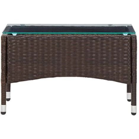 Mesa De Centro De Ratán Sintético Marrón 60x40x36 Cm VidaXL 5 Mesa De Centro De Ratán Sintético Marrón 60x40x36 Cm VidaXL - Imagen 5