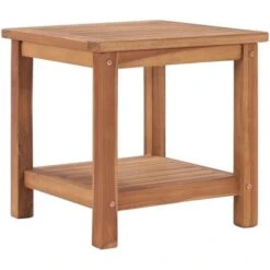Mesa De Centro De Madera Maciza De Teca 45x45x45 Cm VidaXL