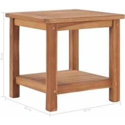 Mesa De Centro De Madera Maciza De Teca 45x45x45 Cm VidaXL -Mano Mano Ventas 19287647 3