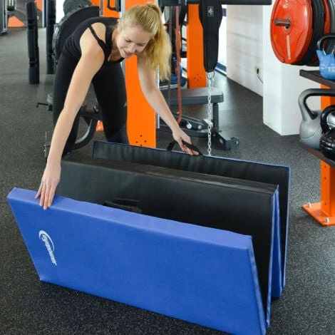 Eyepower Colchoneta Para Volteretas RG20 200x100x5cm Espesa Plegable Azul-Negro 4 Eyepower Colchoneta Para Volteretas RG20 200x100x5cm Espesa Plegable Azul-Negro - Imagen 4