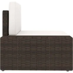 Sofá Seccional Esquina Reposabrazos Dcho Ratán Sintético Marrón VidaXL 8 Sofá Seccional Esquina Reposabrazos Dcho Ratán Sintético Marrón VidaXL -Mano Mano Ventas 19849212 4