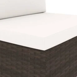 Sofá Seccional Esquina Reposabrazos Dcho Ratán Sintético Marrón VidaXL 9 Sofá Seccional Esquina Reposabrazos Dcho Ratán Sintético Marrón VidaXL -Mano Mano Ventas 19849212 5