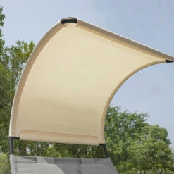 Tumbona Jardín Con Parasol De 2 Plazas Para Patio Trasero Playa OGS50-HG SoBuy ES -Mano Mano Ventas 20081621 3