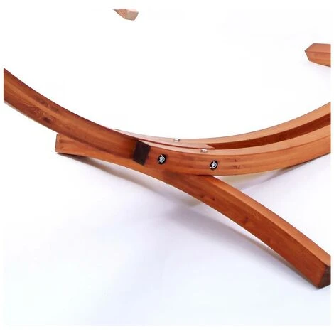 Hamaca De Madera Con Lona De Algodón Dallas - 3 M - Crudo 5 Hamaca De Madera Con Lona De Algodón Dallas - 3 M - Crudo - Imagen 5