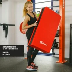 Eyepower Colchoneta Para Volteretas RG20 200x100x5cm Espesa Plegable Rojo-Negro -Mano Mano Ventas 20236059 3