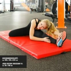 Eyepower Colchoneta Para Volteretas RG20 200x100x5cm Espesa Plegable Rojo-Negro -Mano Mano Ventas 20236059 5