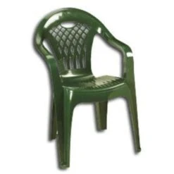 MIBRICOTIENDA Playa Silla Monobloc Cancun Respaldo Alto Verde 43025