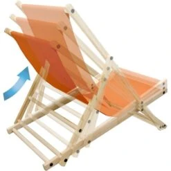 Silla De Playa Plegable Madera Tumbona Naranja Para Jardín Hamaca Impermeable 7 Silla De Playa Plegable Madera Tumbona Naranja Para Jardín Hamaca Impermeable -Mano Mano Ventas 22790685 3