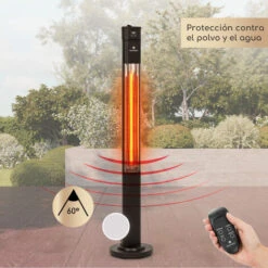 Blumfeldt Heat Guru Plus Radiador 2000 W 3 Niveles De Calor Mando A Distancia Negro