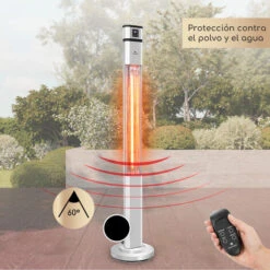 Blumfeldt Heat Guru Plus Radiador 2000 W 3 Niveles De Calor Mando A Distancia Plateado