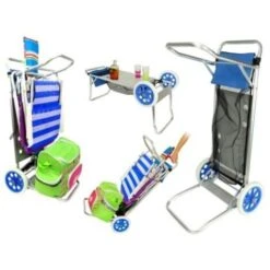 Carro Portasillas Plegable Para Camping Y Playa (Aluminio) -Mano Mano Ventas 22914011 4