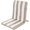 Cojín De Silla Beige De Poliéster Impermeable Moderno Para Jardín De 40 X 90 Garden -