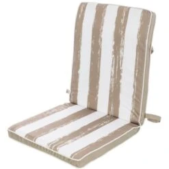 Cojín De Silla Beige De Poliéster Impermeable Moderno Para Jardín De 40 X 90 Garden -