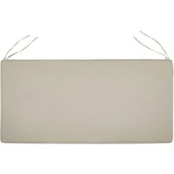 Cojín De Asiento Para Exterior Colchón Para Banco Resistente Al Agua Poliéster Gris Pardo 112 X 54 Cm Jardín Vivara -Mano Mano Ventas 23859671 4