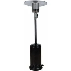 Estufa De Gas Butano De Color Negro Para Terraza Con Ruedas 13kw