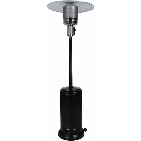 Estufa De Gas Butano De Color Negro Para Terraza Con Ruedas 13kw 1 Estufa De Gas Butano De Color Negro Para Terraza Con Ruedas 13kw