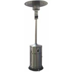 Estufa De Gas Butano Inoxidable Para Terraza Con Ruedas 13kw