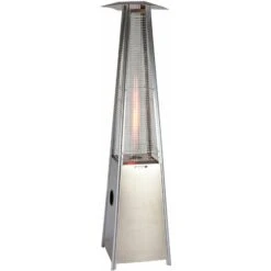 Estufa De Gas Butano Piramidal De Acero Inoxidable Para Terraza 5700 / 9500W