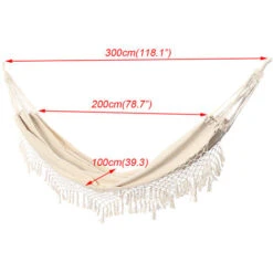 Silla Colgante Con Columpio Hamaca 200X100CM - 2 Personas - Macramé -Mano Mano Ventas 24533676 3