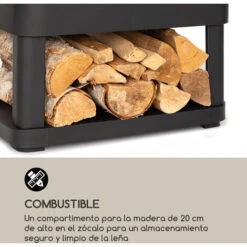 Blumfeldt Macondo Chimenea Brasero 35x35cm Compartimento Para Madera Negro -Mano Mano Ventas 25950837 4