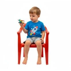 Silla Infantil Plastico Rojo