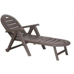 Tumbona Caimán Wengue Sin Cojín