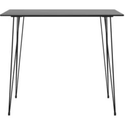 Mesa Alta Y Taburetes De Bar 3 Piezas Negro VidaXL -Mano Mano Ventas 27988267 4