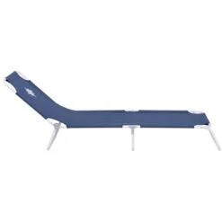 Tumbona Playa Plegable Hierro De 24x186x53 Cm (Azul Marino) -Mano Mano Ventas 28041883 5